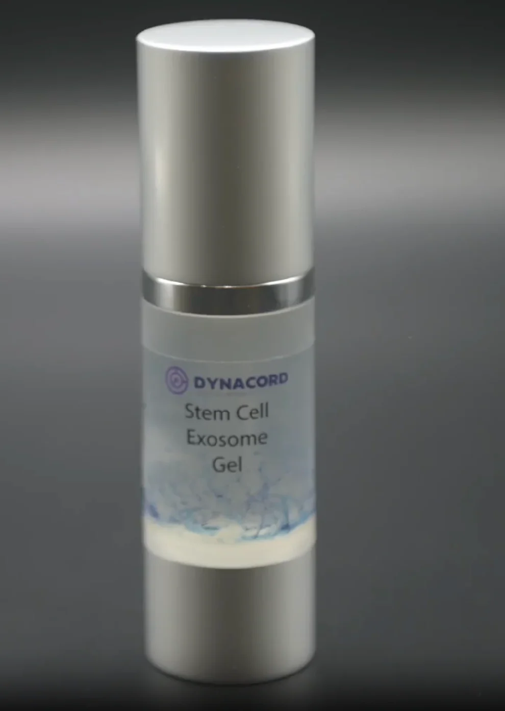 A bottle of face gel for exosomes