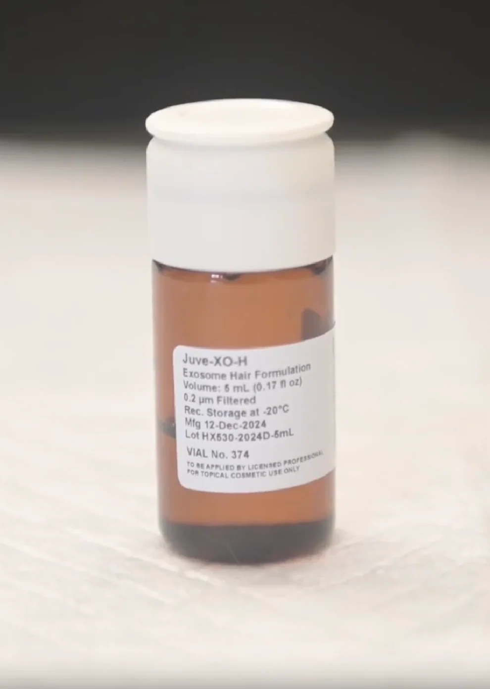 Photo of an exosome bottle 5ml for hair