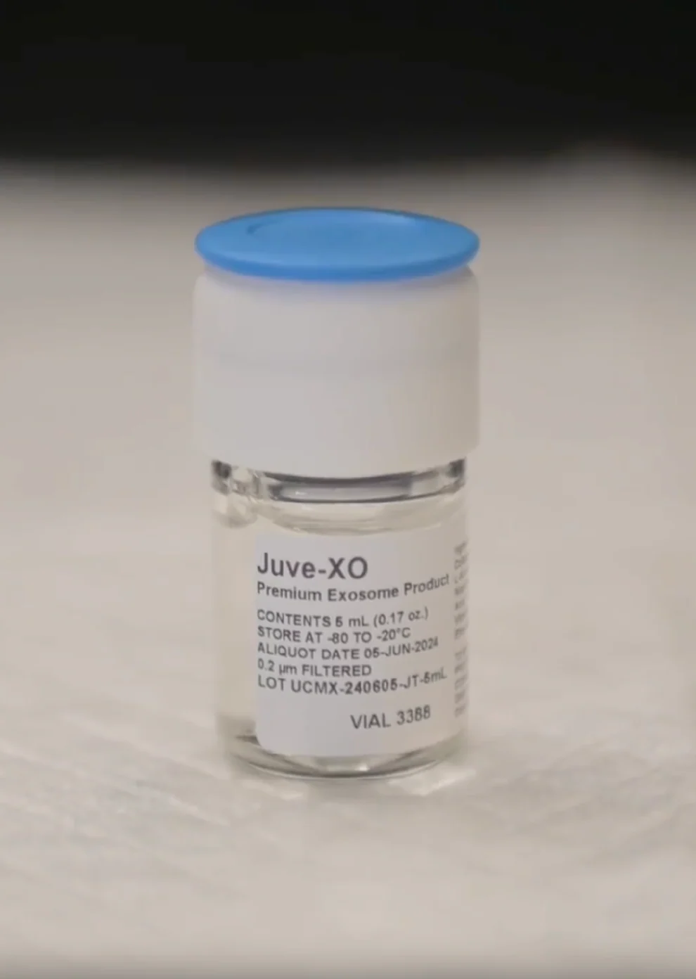 Photo of an exosome bottle