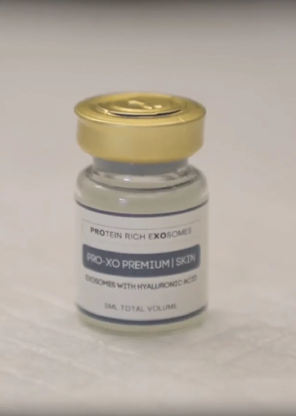 Photo of an exosome bottle 5ml total volume