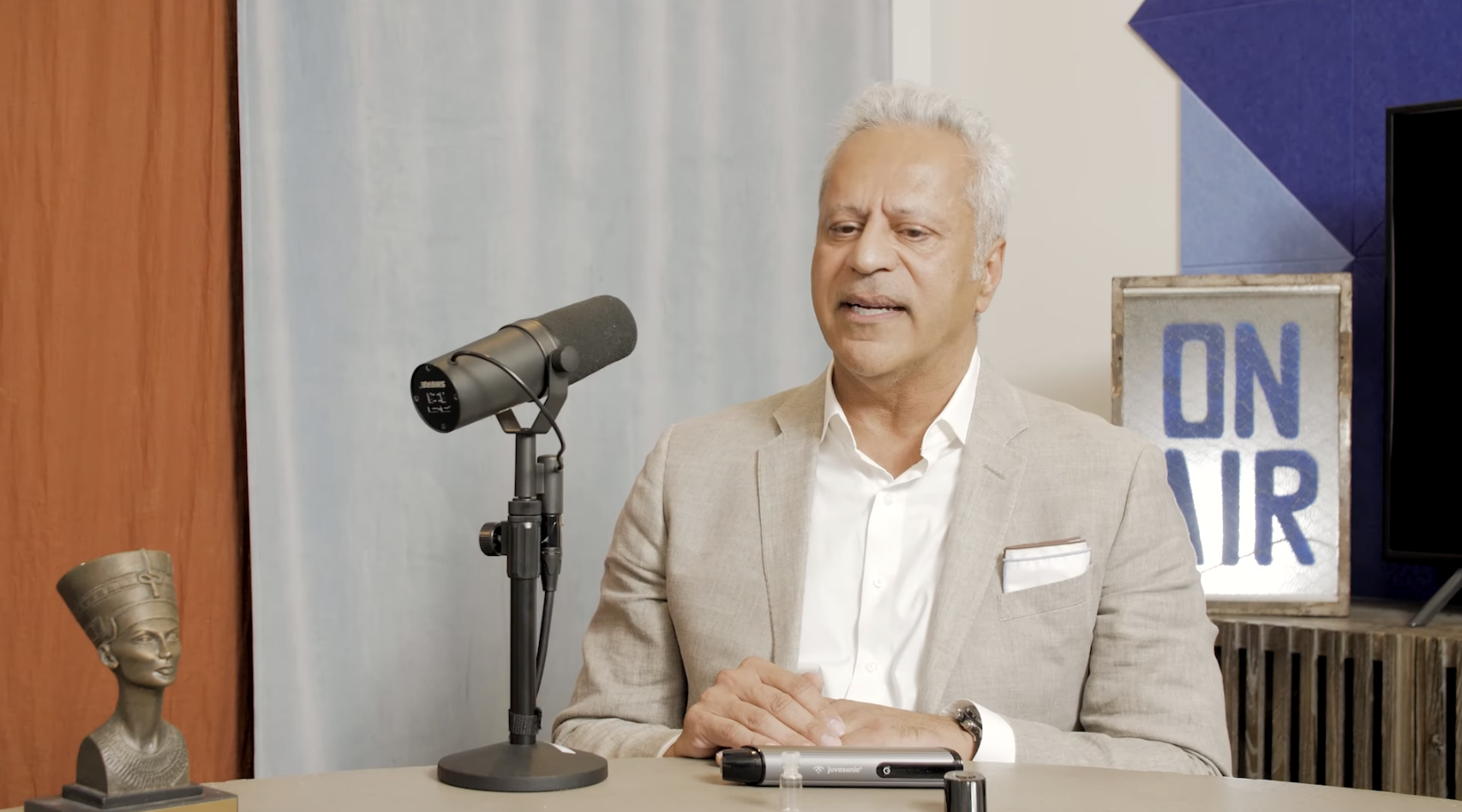 Dr Sanjay Batra speaking about juvasonic on his podcast